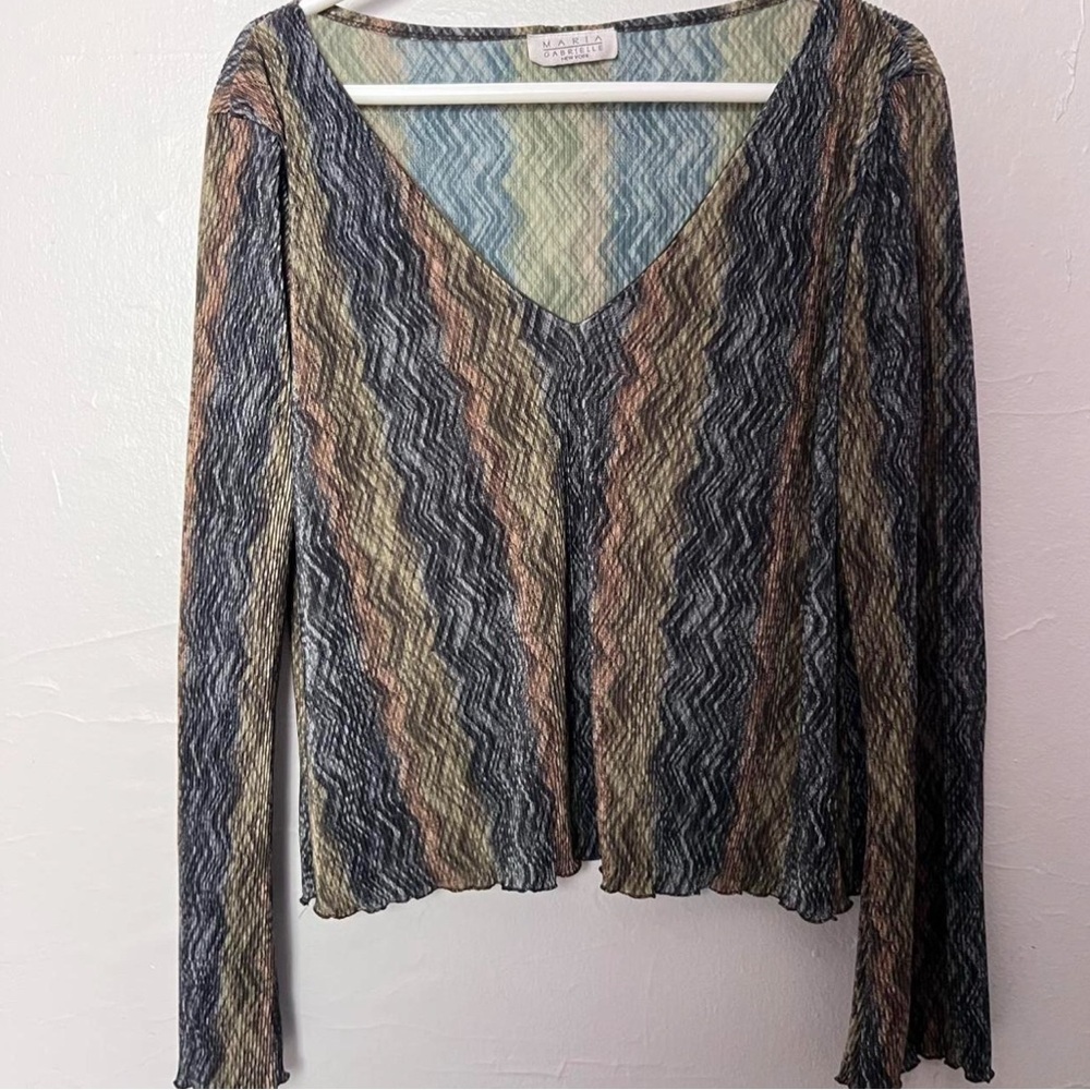 Multicolor Long Sleeve Top